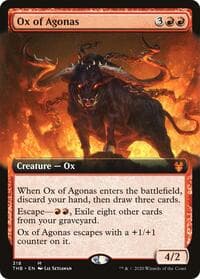 Ox of Agonas (Extended Art) - Theros Beyond Death - Magic: The Gathering card