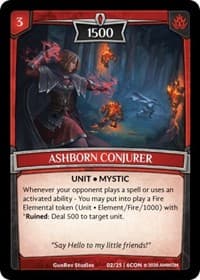 Ashborn Conjurer - Expansion Pack 3: Conviction - Argent Saga TCG card