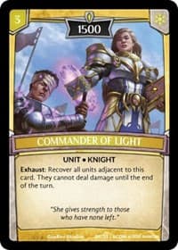 Commander of Light - Expansion Pack 3: Conviction - Argent Saga TCG card