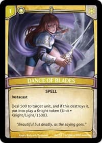 Dance of Blades - Expansion Pack 3: Conviction - Argent Saga TCG card