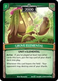 Grove Elemental - Expansion Pack 3: Conviction - Argent Saga TCG card