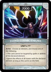 Lloyd, Cosmic Enigma - Expansion Pack 3: Conviction - Argent Saga TCG card