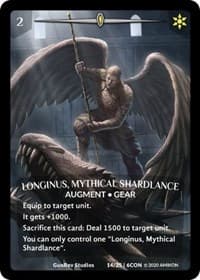 Longinus, Mythical Shardlance (Full Art) - Expansion Pack 3: Conviction - Argent Saga TCG card