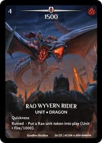 Rao Wyvern Rider (Full Art) - Expansion Pack 3: Conviction - Argent Saga TCG card
