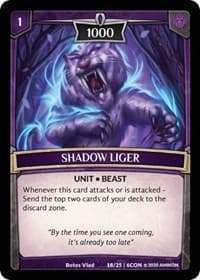 Shadow Liger - Expansion Pack 3: Conviction - Argent Saga TCG card