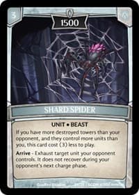 Shard Spider - Expansion Pack 3: Conviction - Argent Saga TCG card