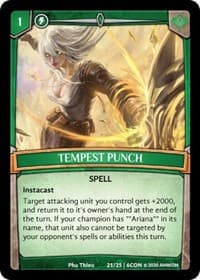 Tempest Punch - Expansion Pack 3: Conviction - Argent Saga TCG card