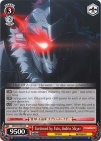 Burdened by Fate, Goblin Slayer - Goblin Slayer - Weiss Schwarz card