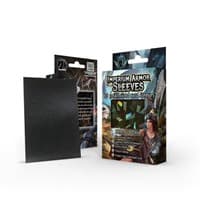 Imperium Armor Sleeves Illusion Effect: Diamond - Obsidian Black (60-Pack) - Imperium Duelist Card Sleeves - Card Sleeves card