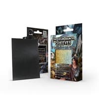 Imperium Armor Sleeves Illusion Effect: Sandstorm - Obsidian Black (60-Pack) - Imperium Duelist Card Sleeves - Card Sleeves card