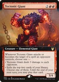 Tectonic Giant (Extended Art) - Theros Beyond Death - Magic: The Gathering card