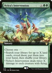 Nylea's Intervention (Extended Art) - Theros Beyond Death - Magic: The Gathering card