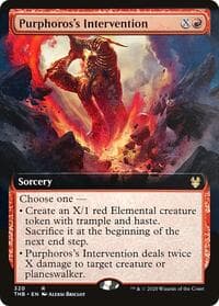 Purphoros's Intervention (Extended Art) - Theros Beyond Death - Magic: The Gathering card