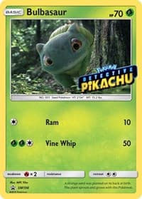 Bulbasaur - SM198 (Detective Pikachu Stamped) - SM Promos - Pokemon card