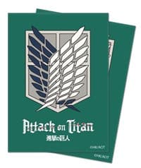Attack on Titan Survey Corps Standard Deck Protectors (65-Pack) - Ultra Pro Card Sleeves - Card Sleeves card