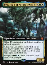 Uro, Titan of Nature's Wrath (Extended Art) - Theros Beyond Death - Magic: The Gathering card