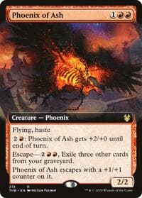 Phoenix of Ash (Extended Art) - Theros Beyond Death - Magic: The Gathering card