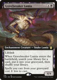 Gravebreaker Lamia (Extended Art) - Theros Beyond Death - Magic: The Gathering card