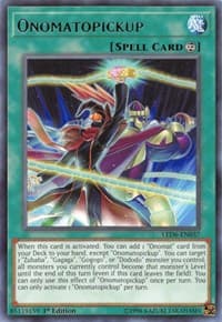 Onomatopickup - Legendary Duelists: Magical Hero - YuGiOh card