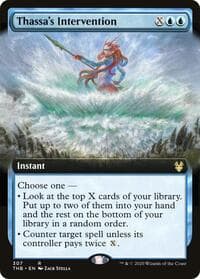 Thassa's Intervention (Extended Art) - Theros Beyond Death - Magic: The Gathering card
