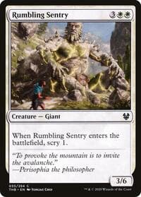 Rumbling Sentry - Theros Beyond Death - Magic: The Gathering card