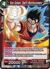 Son Gohan, Swift Reinforcement - Universal Onslaught - Dragon Ball Super: Masters card