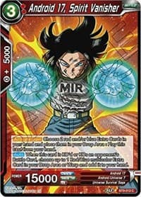 Android 17, Spirit Vanisher - Universal Onslaught - Dragon Ball Super: Masters card