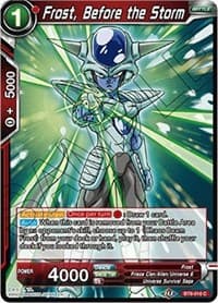 Frost, Before the Storm - Universal Onslaught - Dragon Ball Super: Masters card