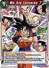 We Are Universe 7 - Universal Onslaught - Dragon Ball Super: Masters card