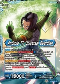 Android 17 // Android 17, Universal Guardian - Universal Onslaught - Dragon Ball Super: Masters card