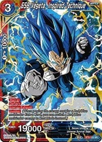 SSB Vegeta, Inspired Technique - Universal Onslaught - Dragon Ball Super: Masters card