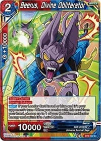 Beerus, Divine Obliterator - Universal Onslaught - Dragon Ball Super: Masters card