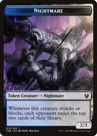 Nightmare Token - Theros Beyond Death - Magic: The Gathering card
