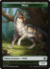Wolf Token - Theros Beyond Death - Magic: The Gathering card