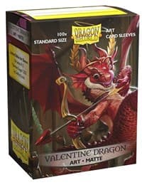 Dragon Shield 2020 Limited Edition Art Sleeves - Valentine Dragon (100-Pack) - Dragon Shield Card Sleeves - Card Sleeves card