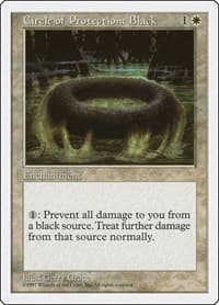 Circle of Protection: Black - Fifth Edition - Magic: The Gathering card