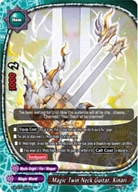 Magic Twin Neck Guitar, Kinari - Perfected Time Ruler - Future Card BuddyFight card