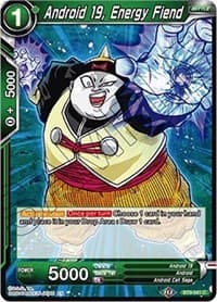 Android 19, Energy Fiend - Universal Onslaught - Dragon Ball Super: Masters card