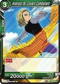 Android 18, Covert Combatant - Universal Onslaught - Dragon Ball Super: Masters card