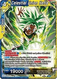 Celestial Union Kefla - Universal Onslaught - Dragon Ball Super: Masters card