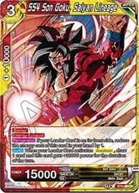 SS4 Son Goku, Saiyan Lineage - Universal Onslaught - Dragon Ball Super: Masters card