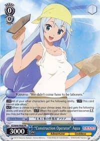 "Construction Operator" Aqua - KonoSuba - Weiss Schwarz card