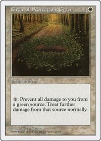 Circle of Protection: Green - Fifth Edition - Magic: The Gathering card