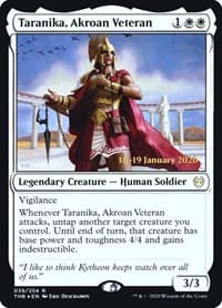 Taranika, Akroan Veteran - Prerelease Cards - Magic: The Gathering card