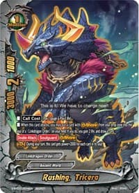 Rushing, Tricera - Perfected Time Ruler - Future Card BuddyFight card