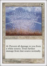 Circle of Protection: White - Fifth Edition - Magic: The Gathering card