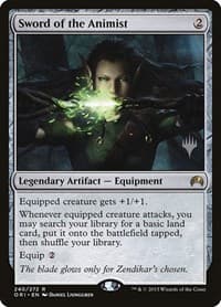 Sword of the Animist - Promo Pack: Theros Beyond Death - Magic: The Gathering card