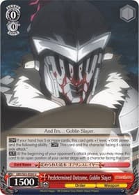 Predetermined Outcome, Goblin Slayer - Goblin Slayer - Weiss Schwarz card