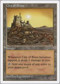 City of Brass - Fifth Edition - Magic: The Gathering card