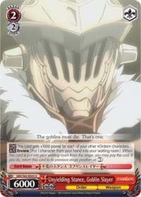Unyielding Stance, Goblin Slayer - Goblin Slayer - Weiss Schwarz card